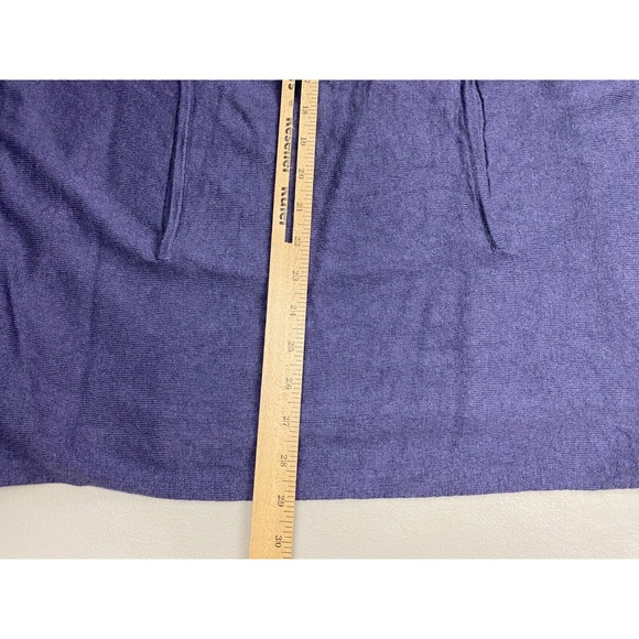 Soft Surroundings Sweater Women Small Purple Turtleneck Pocket Wool Angora Blend - Picture 12 of 16